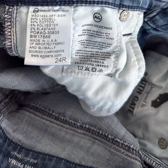 Adriano Goldschmied The Prima Mid Rise Cigarette Jeans Size 24R - Picture 10 of 11